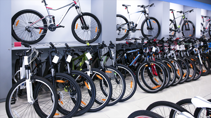 Spezialisiertes Velogeschäft